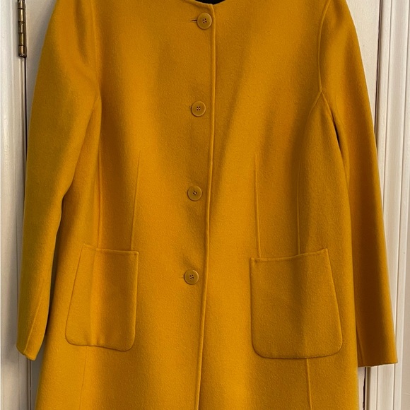 NWOT Talbots Sunflower Yellow Wool Coat Size 18W - Picture 2 of 8